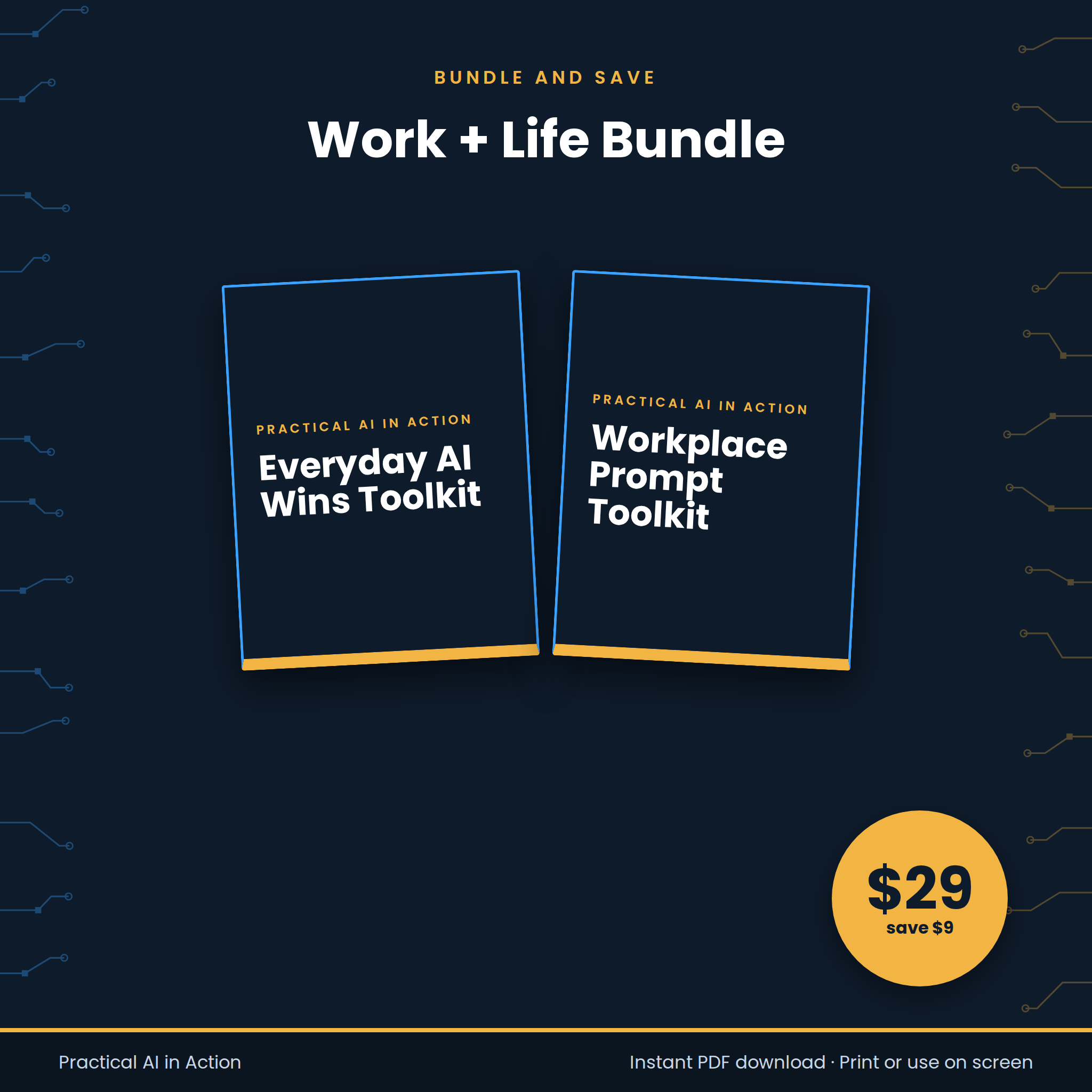 Work + Life AI Bundle, $29, save $9