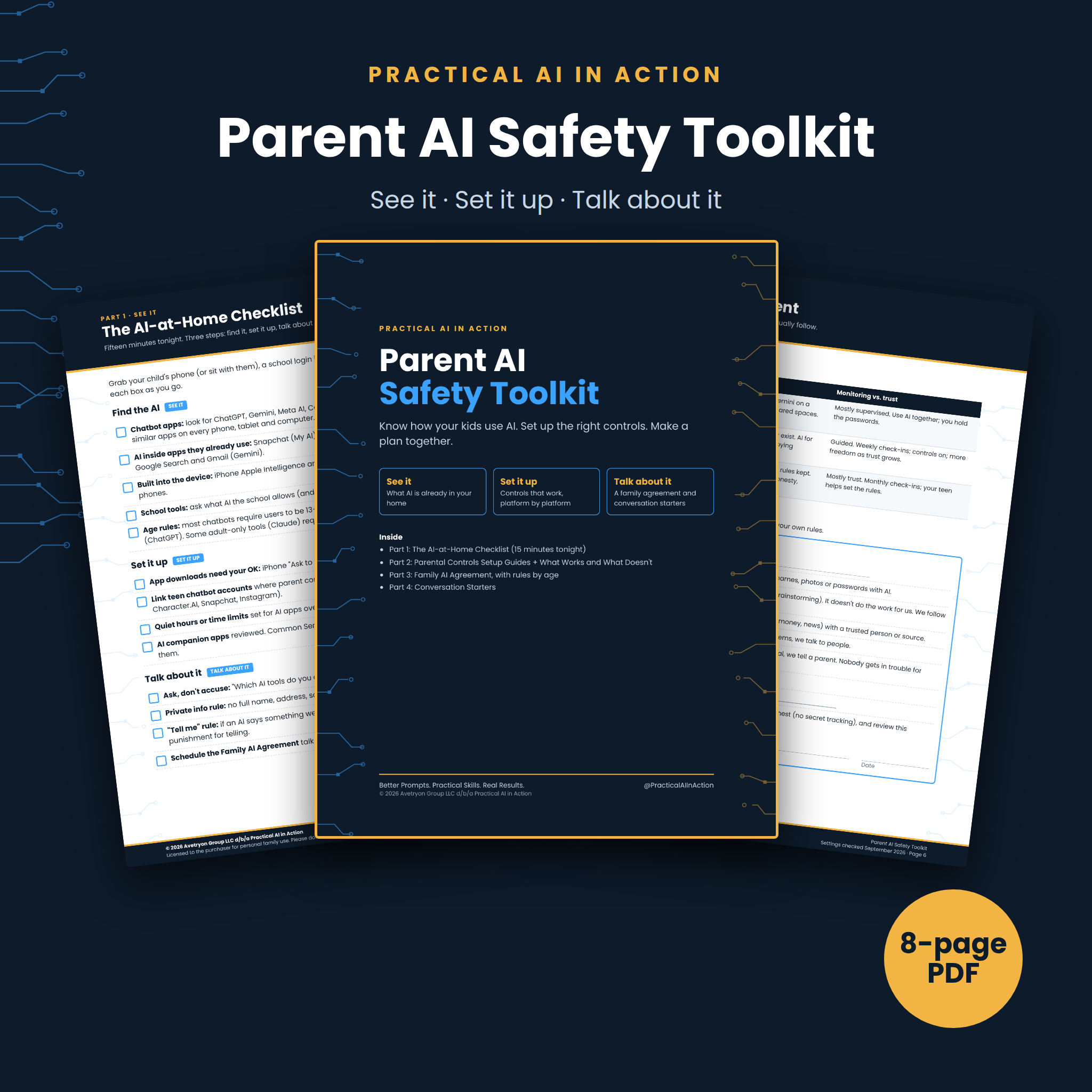 Parent AI Safety Toolkit product preview